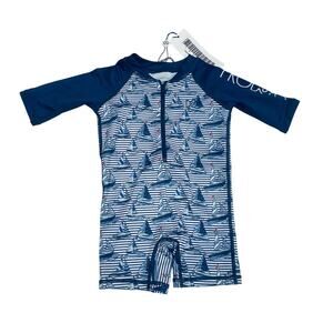 NWT Prodoh 18/24M Lil Reef One Piece in Sailboat Stripe